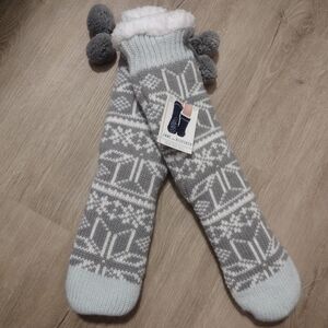 Jane And Bleecker Non Skid Sole Thick Socks House Shoes